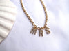18K Gold Personalized Initial Necklace Letters Pendant Handmade Custom Jewelry