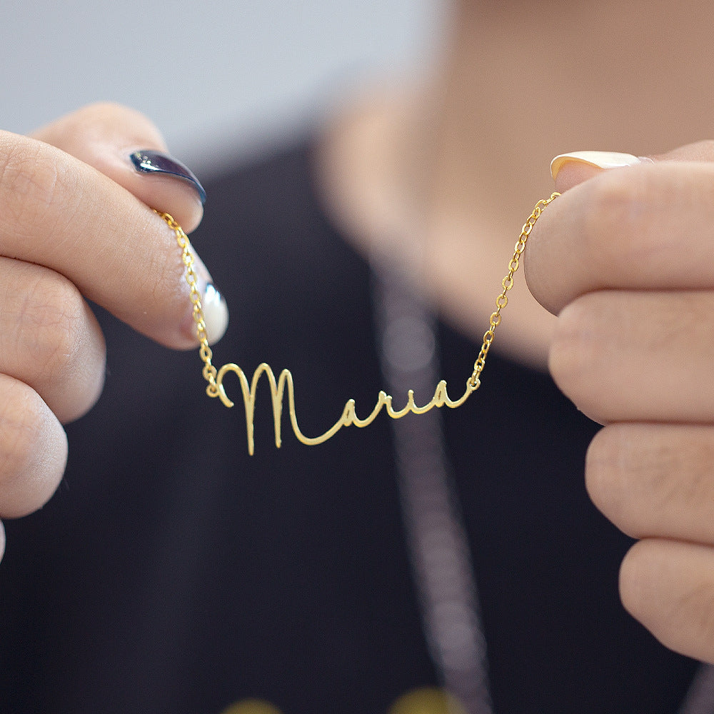 Customized name necklace S925