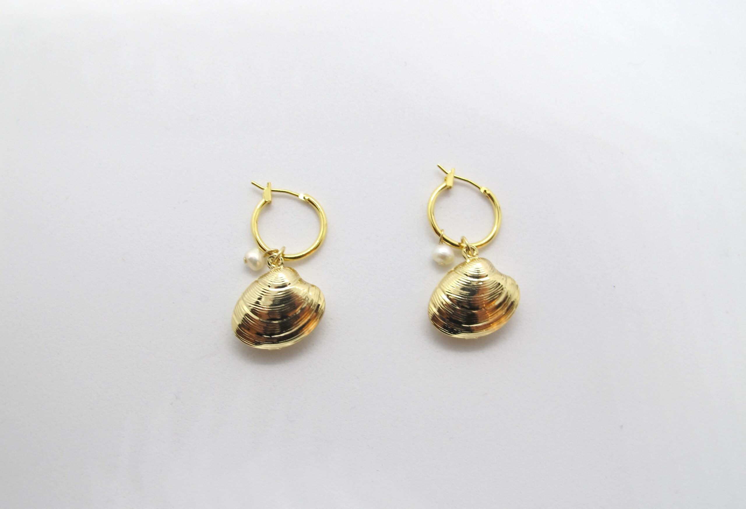 Shell Earrings with pearls – Miami