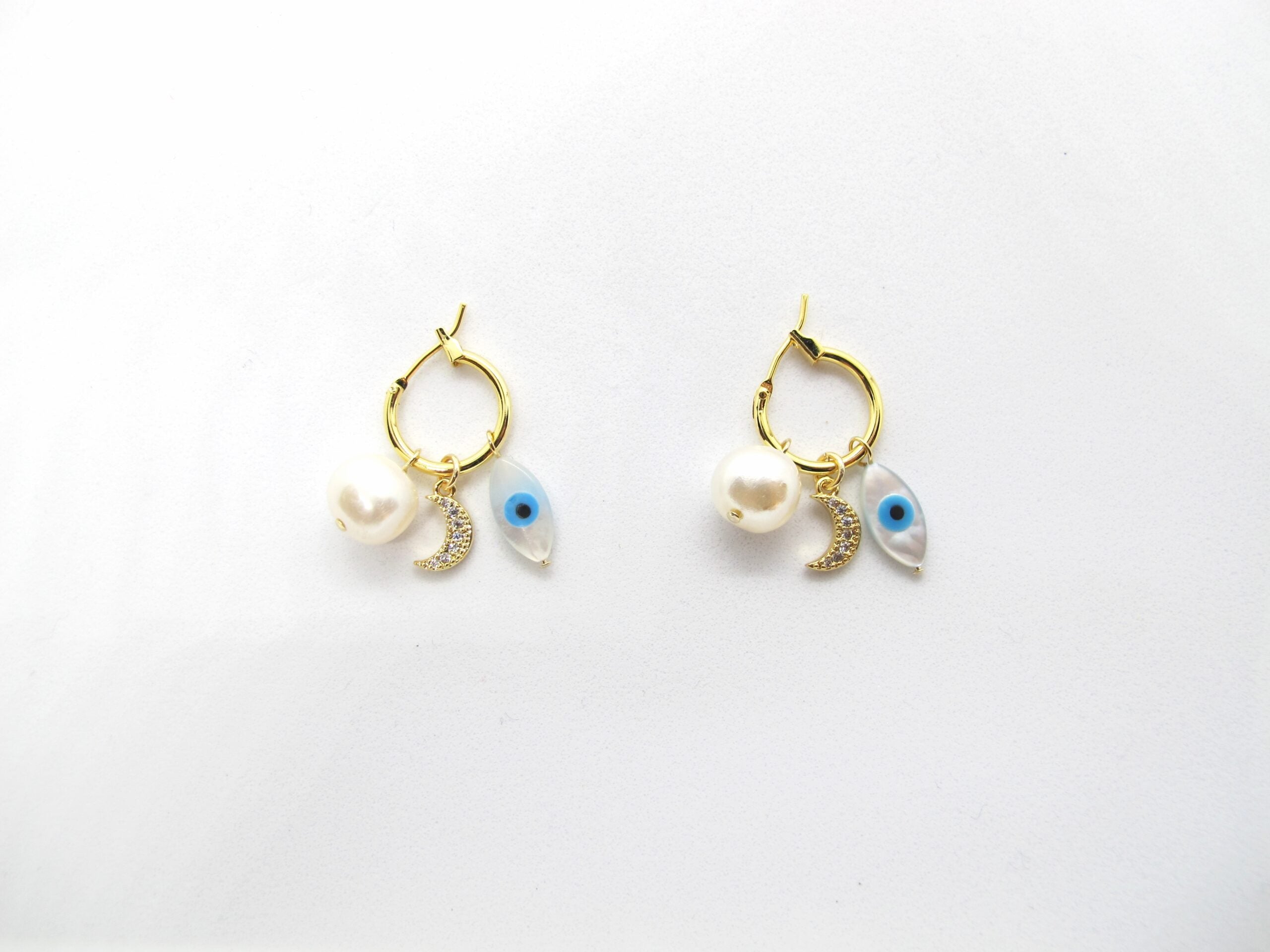 Eye moon pearl earrings – Lyon