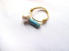 Pearl with turquoise ring – Brussel