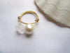 Load image into Gallery viewer, 18K Gold Plated Pearl with Stone Ring – Zagreb