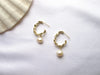 Load image into Gallery viewer, 14k Gold Plated Pearl Earrings – Hamburg