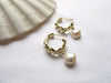 Load image into Gallery viewer, 14k Gold Plated Pearl Earrings – Hamburg