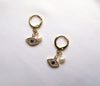 Load image into Gallery viewer, 14k Gold Evil Eyes Earrings – Istanbul