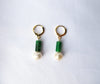 Load image into Gallery viewer, Jade with Pearl Earrings – Galway