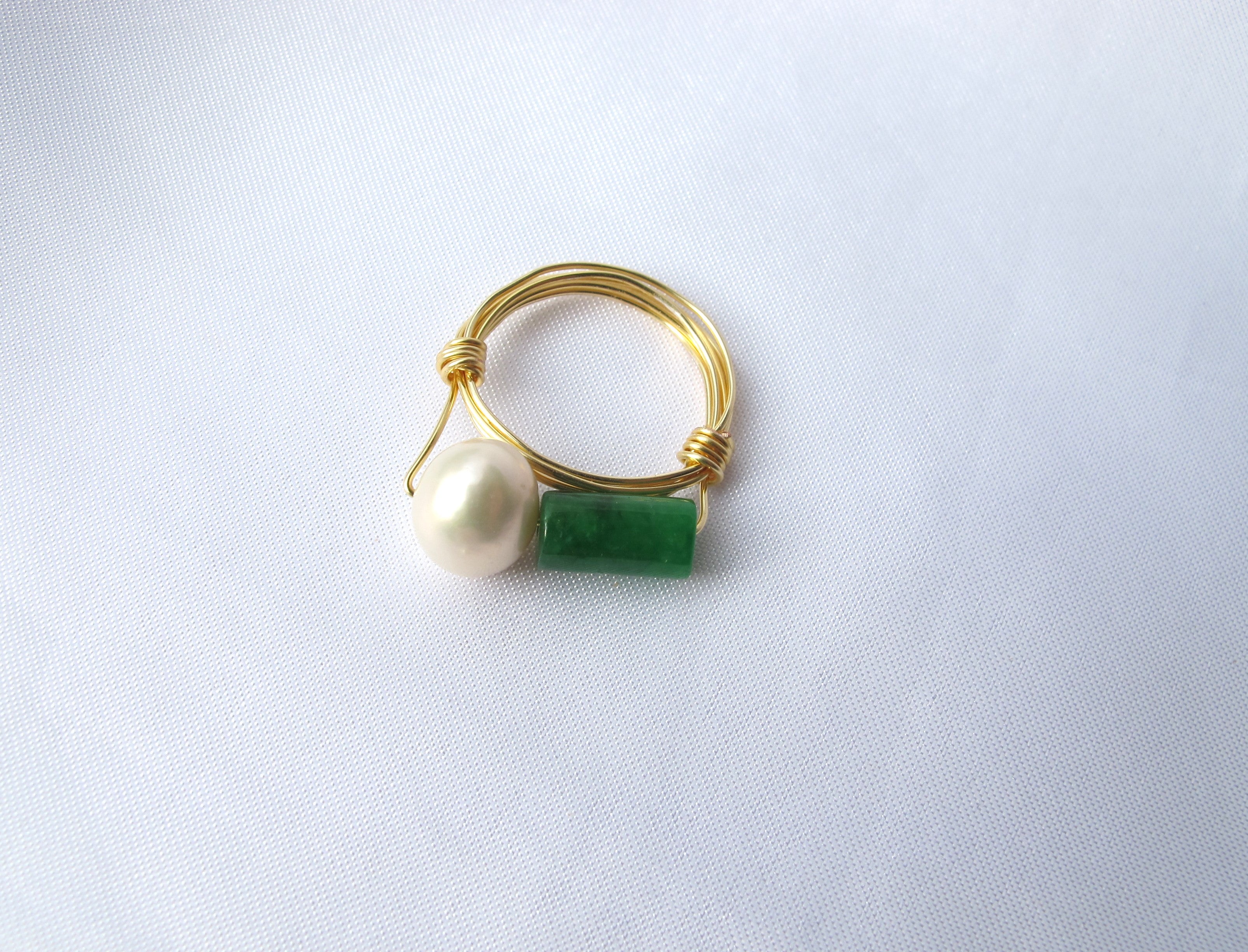 Jade with Pearl Ring – South Island
