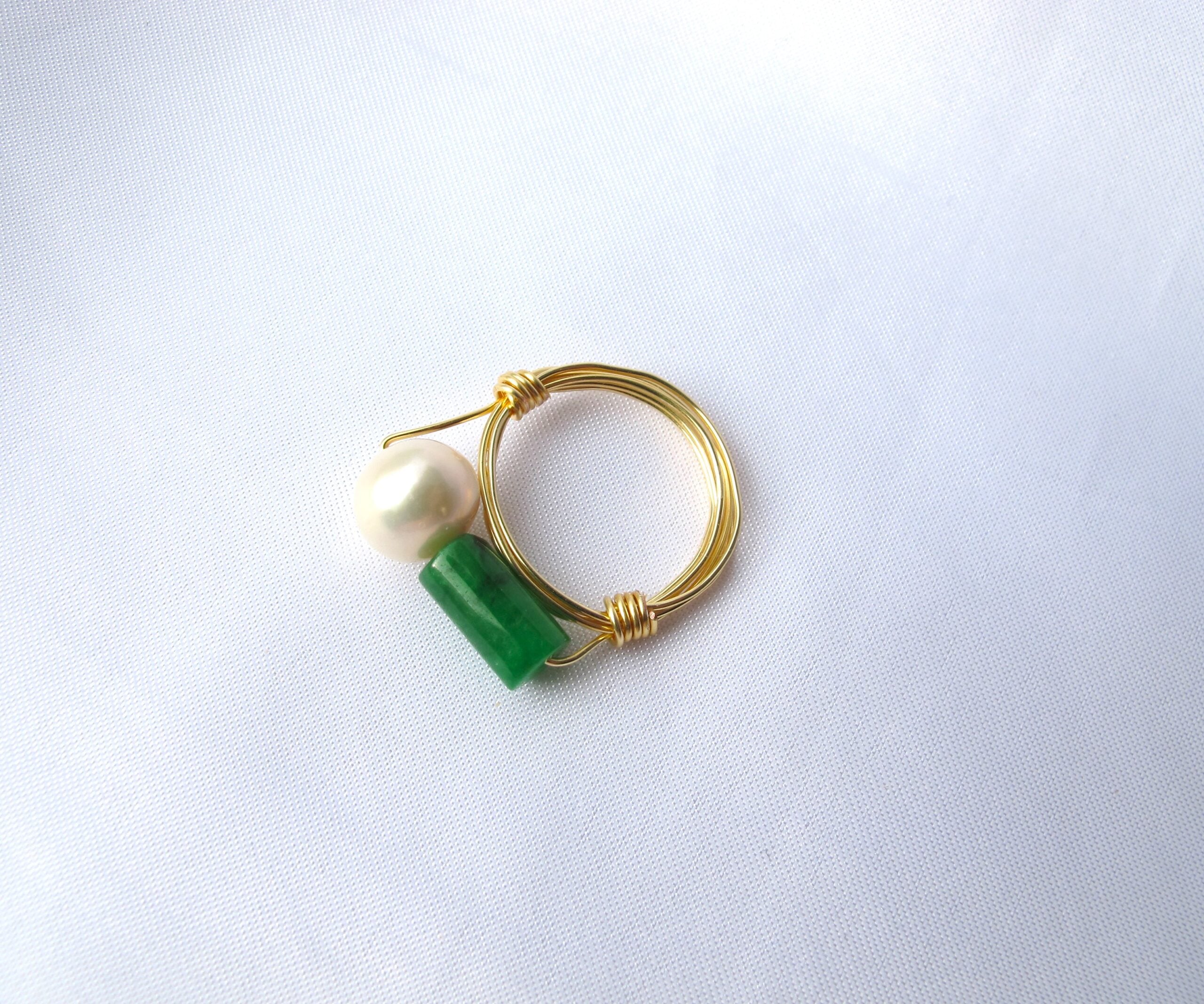 Jade with Pearl Ring – South Island