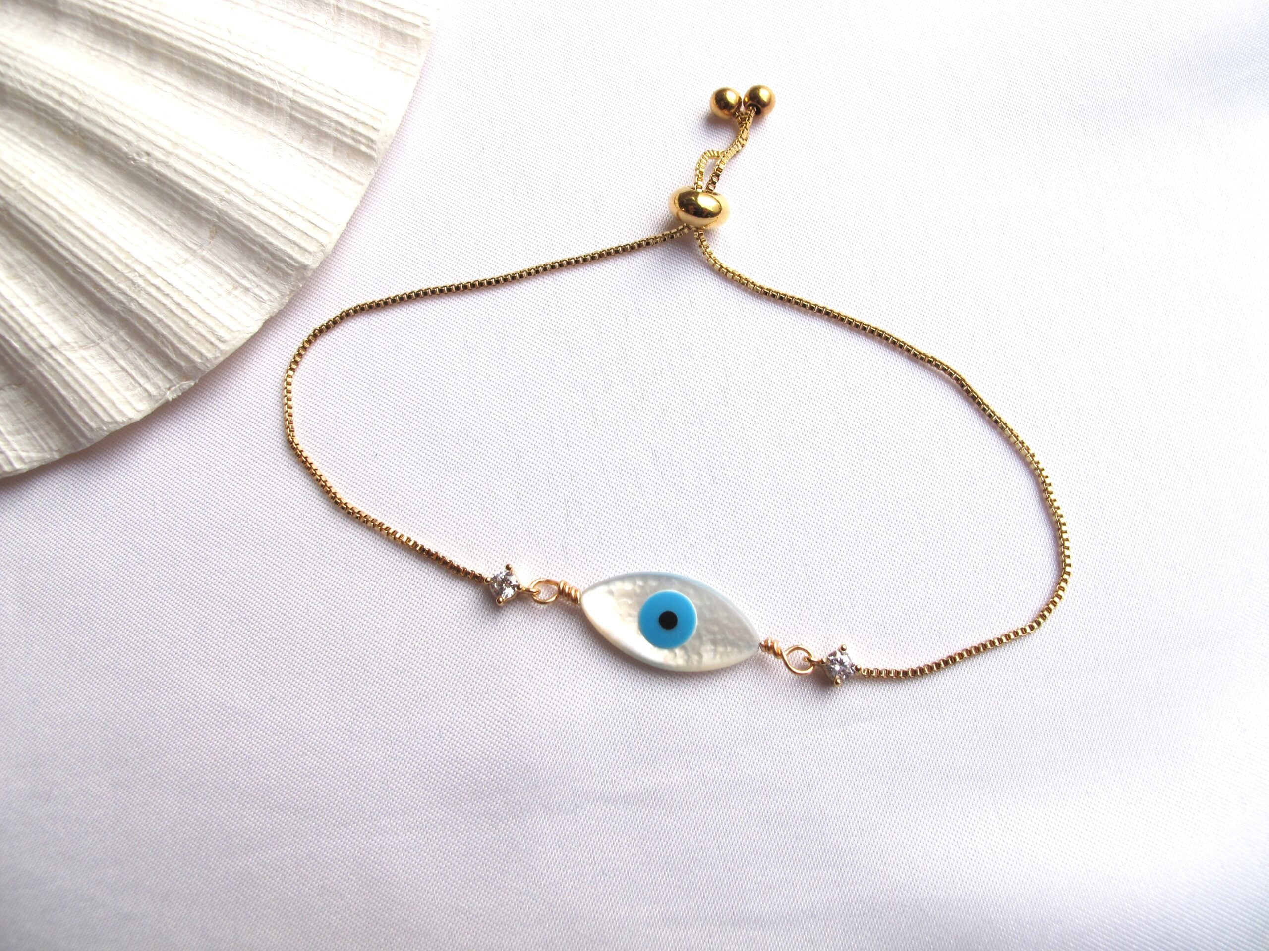 Evil Eye Zircon Bracelet – Amadiya