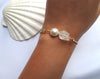 Load image into Gallery viewer, Pearl with stone adjustable bracelet – Sardinia