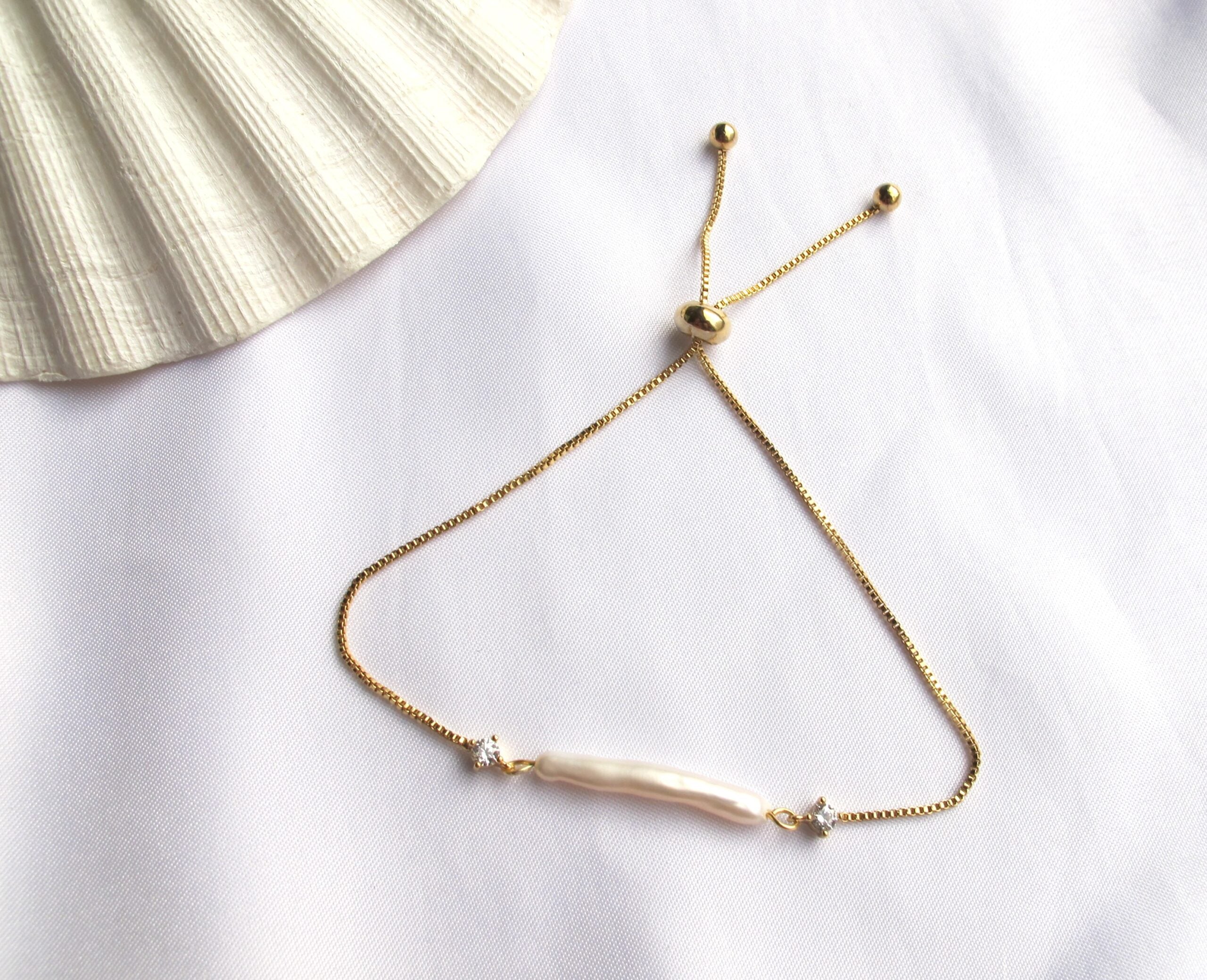 Toothpick Pearl Bracelet – Falassarna