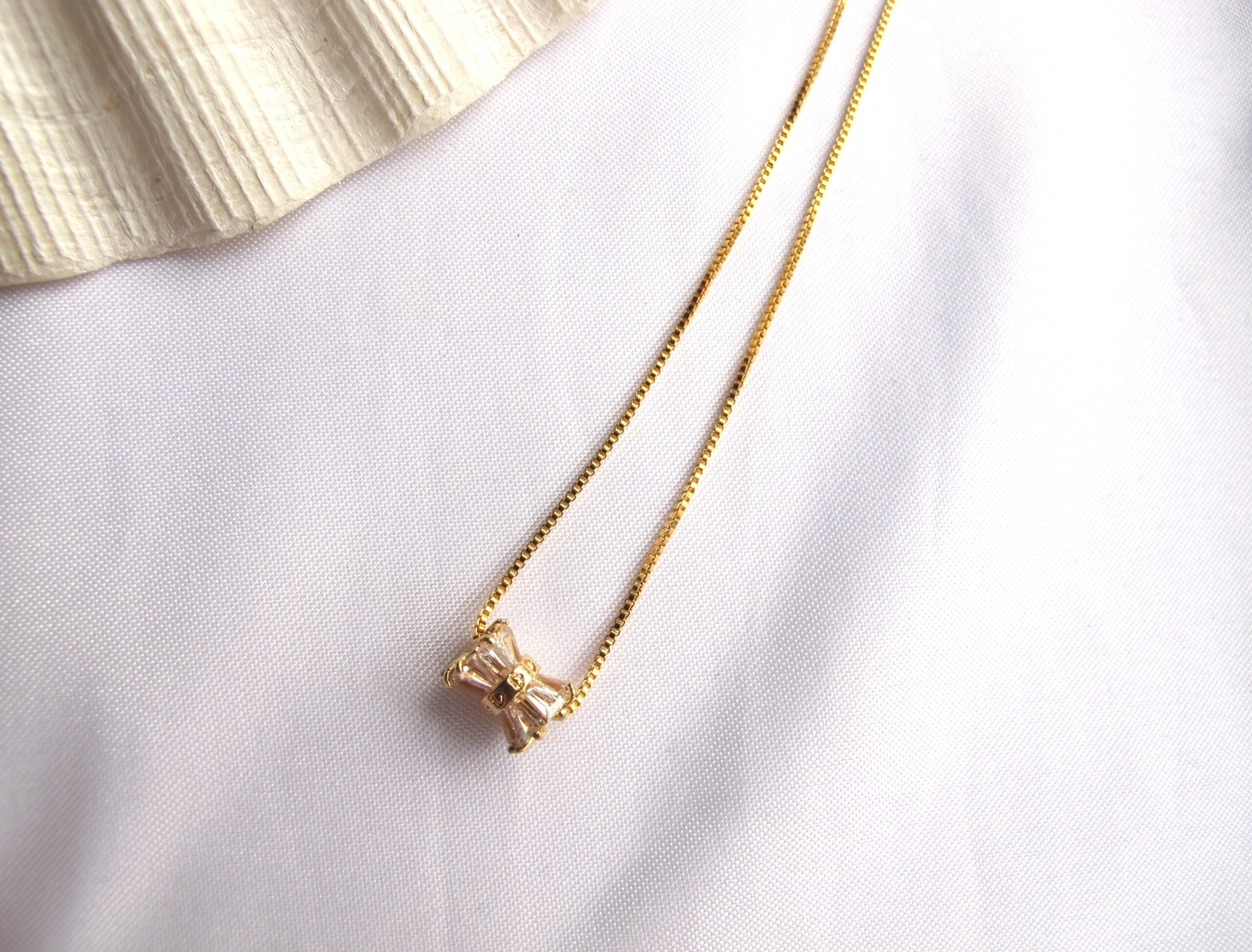 14K Gold Filled Adjustable Zircon Necklace – Revelstoke
