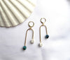 Load image into Gallery viewer, Stone Arch Earrings – Nîmes