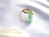 Green Stone with fresh water pearl ring – Breckenridge
