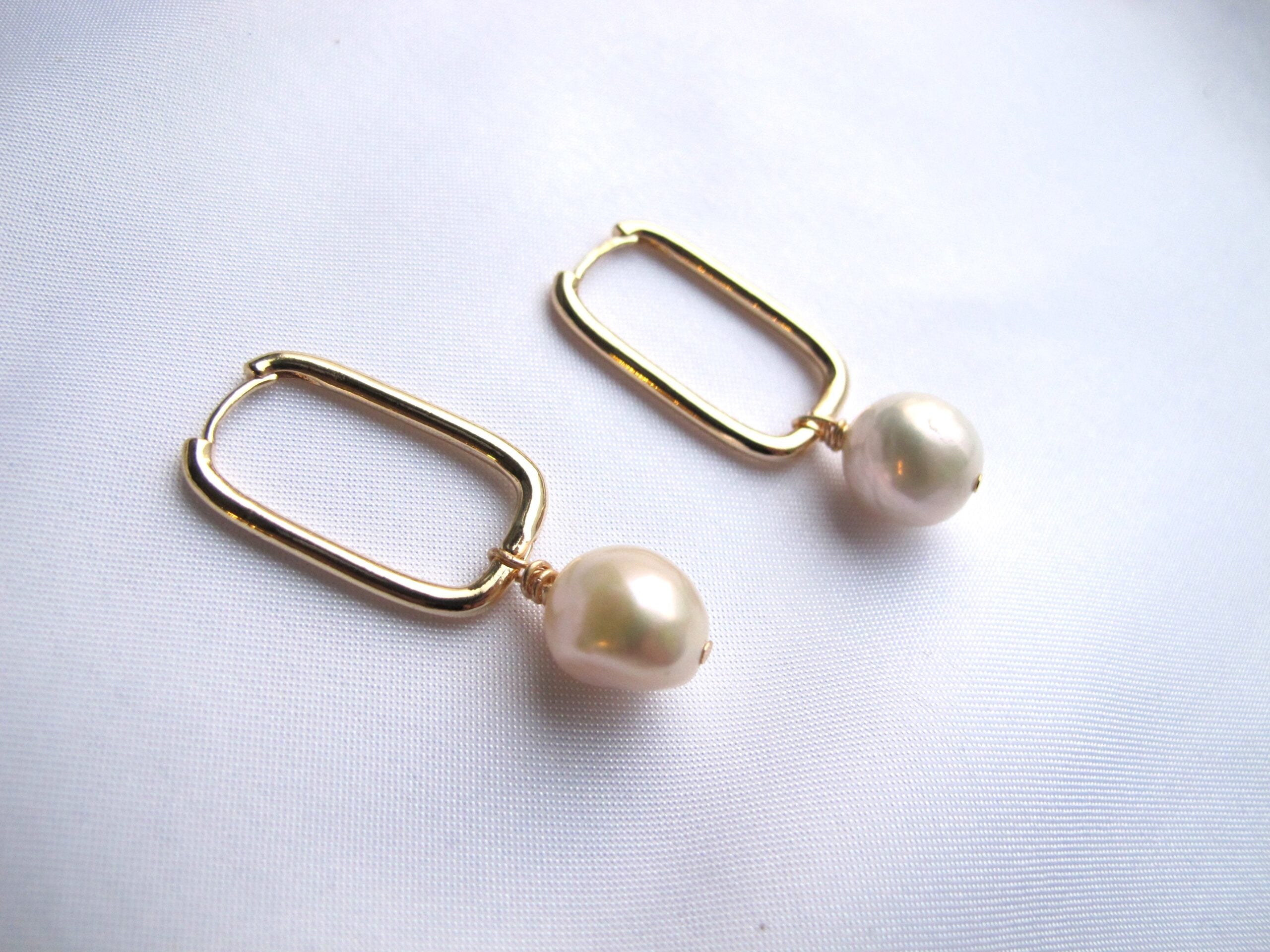 Pearl Rectancle Earrings – El Nido