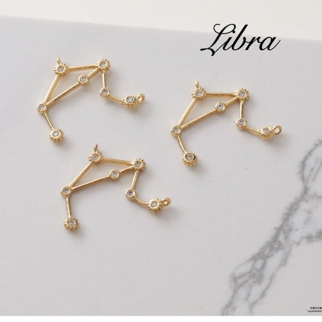 18K Gold Zodiac Star Sign Necklace for Women Gift for Her