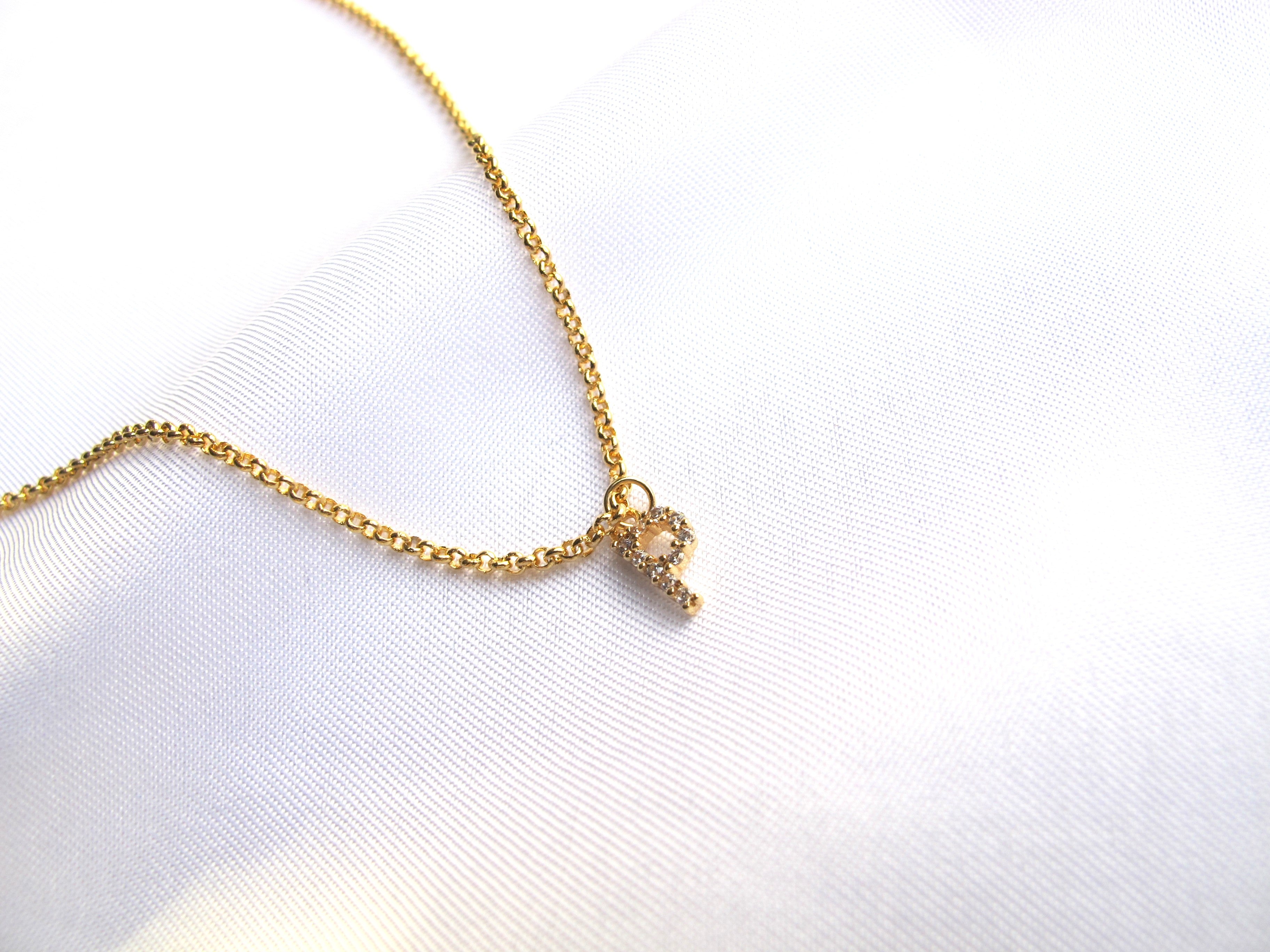 18K Gold Letter Necklace • Custom Necklace • Christmas Gift For Her - Verona