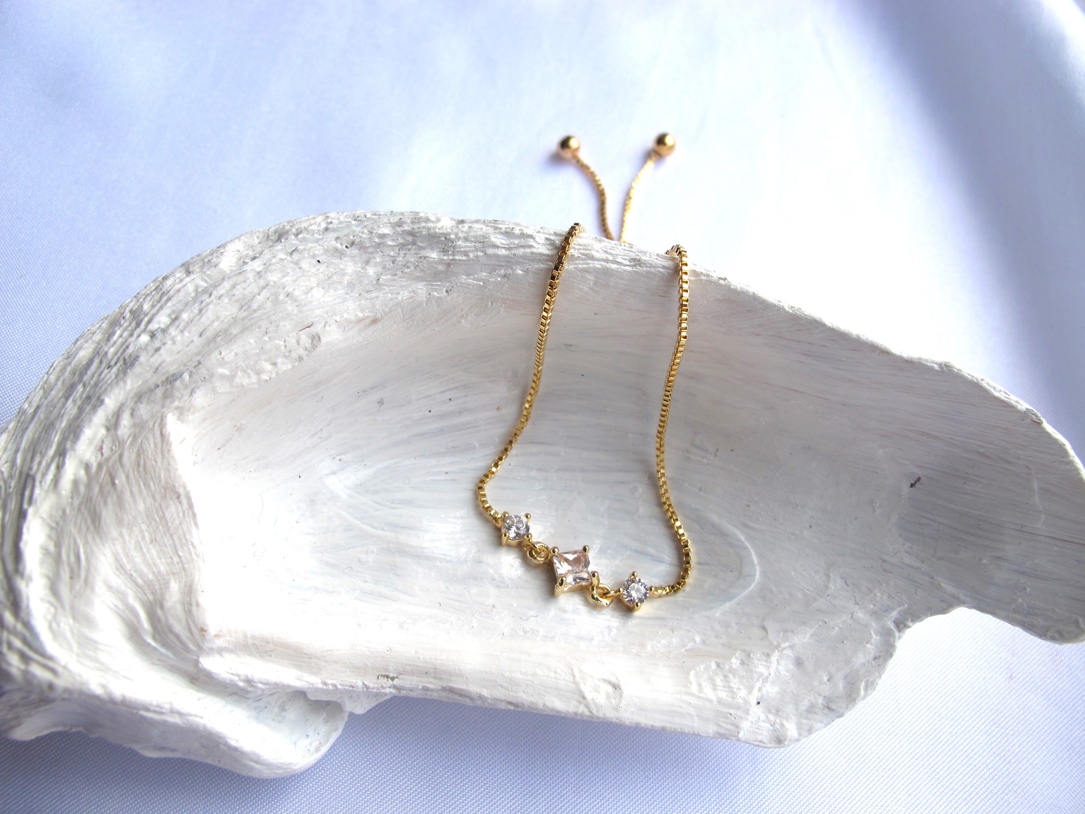 14K Gold Filled Zircon Bracelet - Galápagos