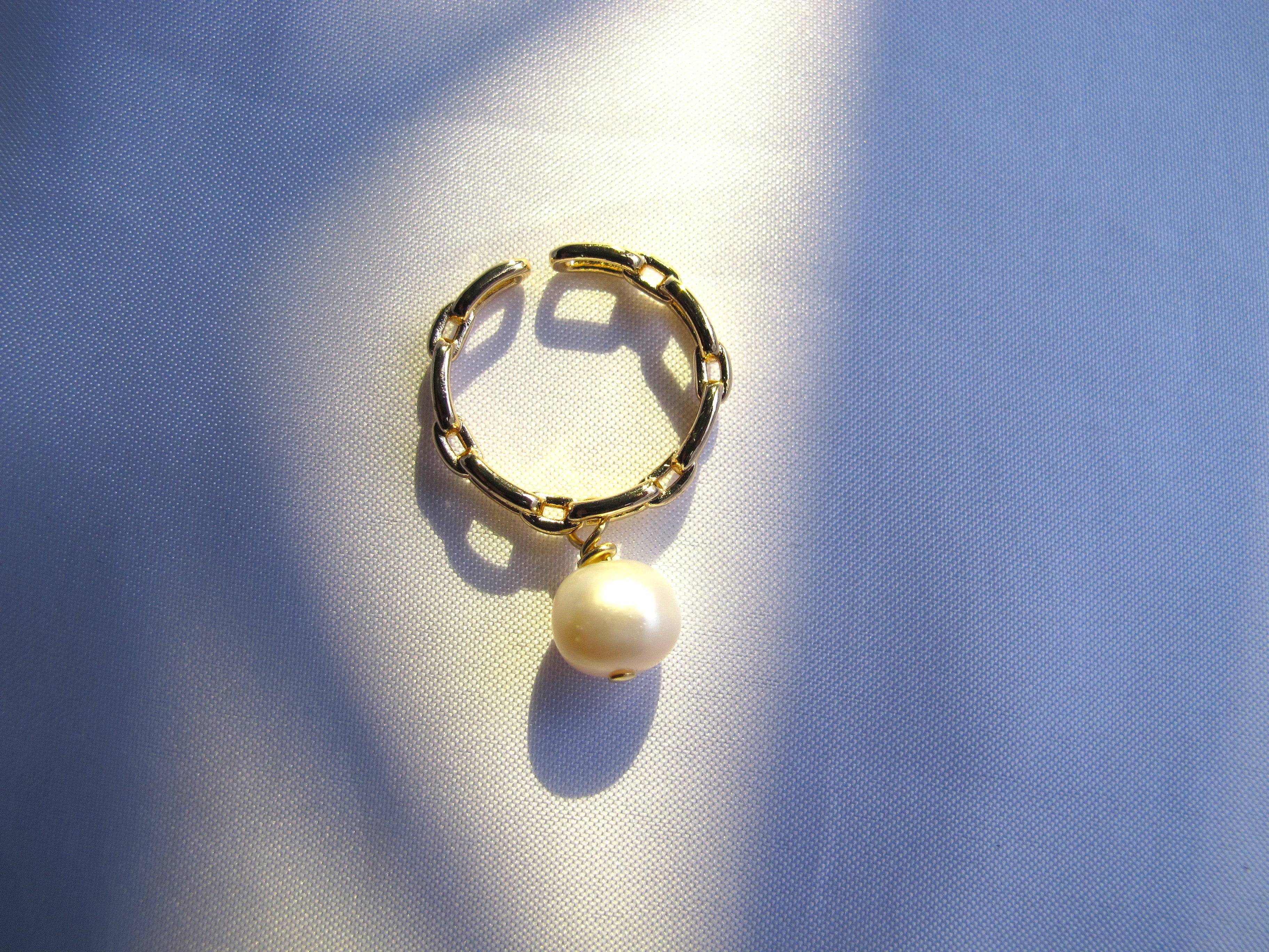 14k Gold Filled  Pearl Adjustable Ear Cuff / Ring – Jacksonville