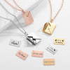Love Letter Envelope Pendant Necklace Customized Valentine Day Mother Day Gift