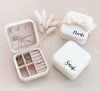 Personalized Jewelry Bag Small Ring Earrings Jewelry Box Custom Name Jewelry Storage Box Portable Jewelry Box Trave Case